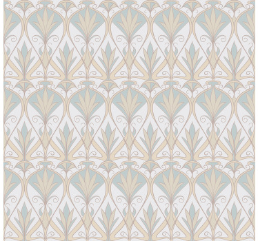 Store enrouleur élégant motif végétal gris - TenStickers