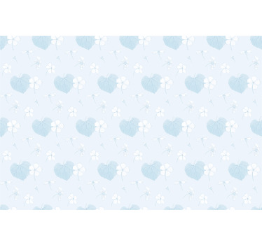 Estores enrollable flores delicados corazones florales - TenVinilo