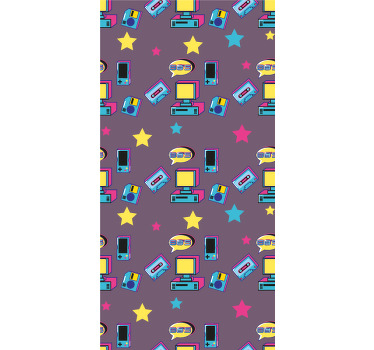 Retro Gaming Icons blind geek - TenStickers