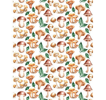 σετ πολύχρωμα μανιτάρια πρωτότυπο ρολό - TenStickers