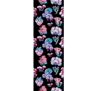 Store enrouleur autres motifs de champignons colorés - TenStickers