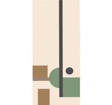 Estore de rolo modernos composição abstrata geométrica - TenStickers