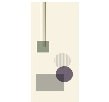 Estor moderno Formas geométricas suaves - TenVinilo