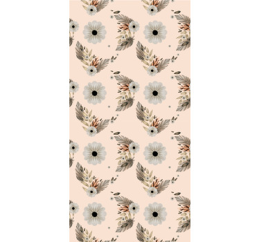 Flores rosa e pretas e cegas para plantas - TenStickers