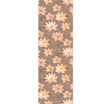 Soft Floral Pattern flowers and plants roller blind - TenStickers