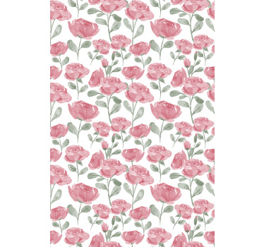 Rollo Fenster Blumen aquarellrosen - TenStickers