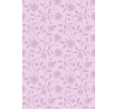 Estor enrollable flores patrón floral de rosas - TenVinilo