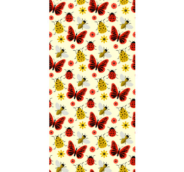 Barevné včely Motýlí roleta - TenStickers