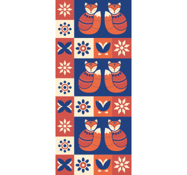 Barevné tradiční zvíře severské rolety - TenStickers