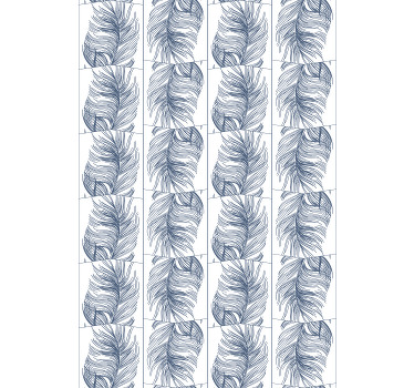 Rollo Fenster Blumen und Pflanzen stilisierte beige blätter - TenStickers