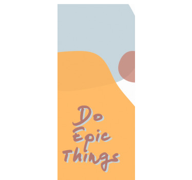 "Κάνε επικά πράγματα" απόσπασμα σχεδιασμού εφήβου τυφλού - TenStickers