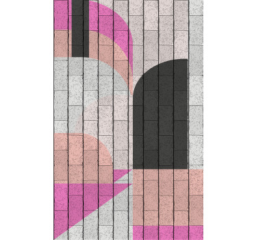 Estore de rolo modernos padrão de arquitetura geométrica - TenStickers