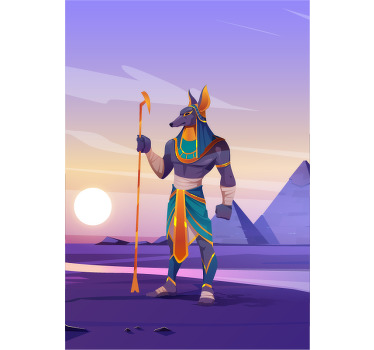 Anubis værgefigur superhelte rullegardiner - TenStickers
