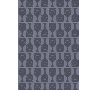 Estor enrollable moderno patrón gris curvo - TenVinilo