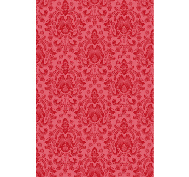 Rollo Fenster Klassisch rotes barockmotiv - TenStickers