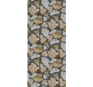 Estor enrollable pasillo patrón de terrazo grande - TenVinilo