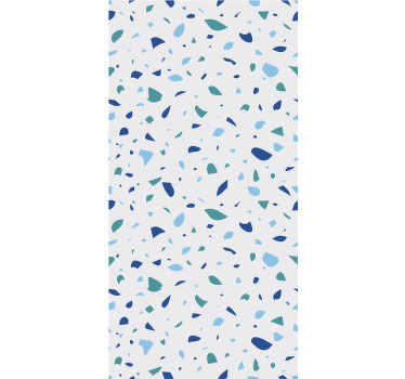 Blue terrazzo effect texture and pattern roller blind - TenStickers