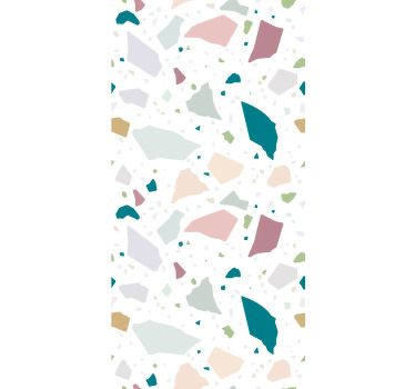 Estor enrollable textura terrazo irregular abstracto - TenVinilo