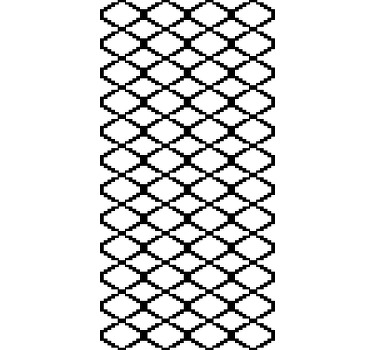 Geometric black and white design modern blind - TenStickers