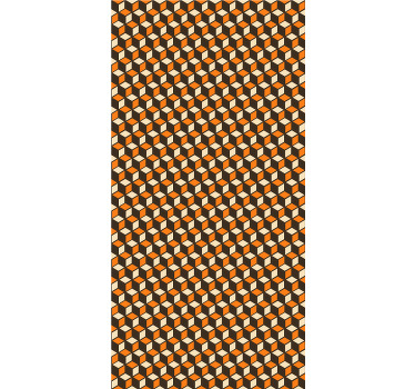 Mehr Vintage Rollos Orange retro-muster - TenStickers