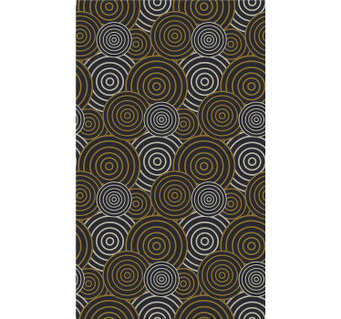 Tende a rullo motivi motivo a cerchi concentrici - TenStickers