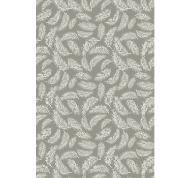 Fjäder beige "hampton" blommor och växtRullgardin - Tenstickers