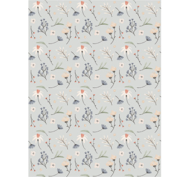 Store enrouleur fleur éléments délicats - TenStickers