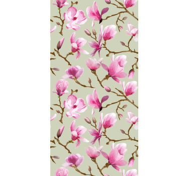 Küchenfenster Rollo rosa mangolia-blüte - TenStickers