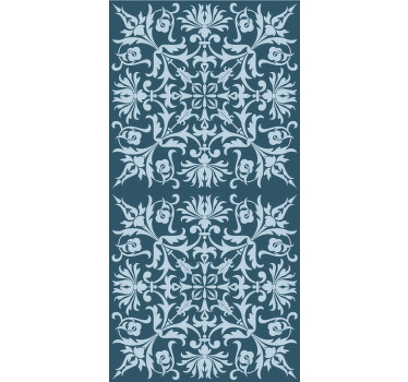 Rollo Fenster Blumen französisches provinzielles blaues - TenStickers