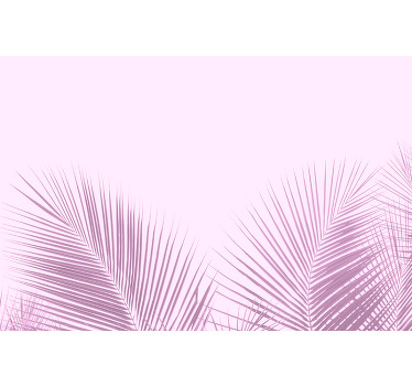 Rollo Fenster Esszimmer palmblatt-silhouette - TenStickers