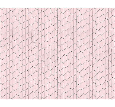 Store enrouleur textures et motifs motif géométrique rose - TenStickers