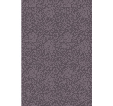 Estore de rolo florais padrão cinza elegante - TenStickers