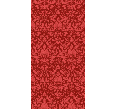 Store enrouleur élégant grâce botanique rouge - TenStickers