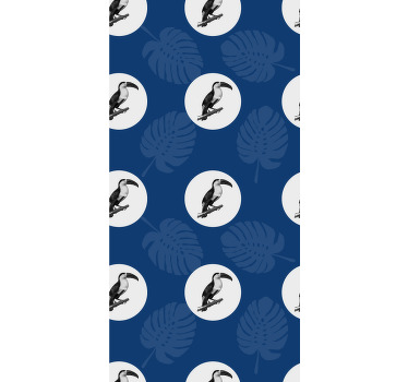 Tropical toucan pattern animal roller blind - TenStickers