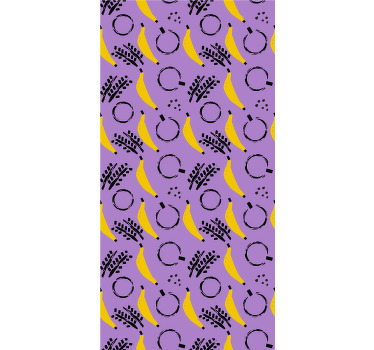 Persiana enrollable frutas diseño de patrón de plátano - TenVinilo