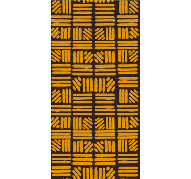 Store enrouleur textures et motifs motif géométrique jaune - TenStickers