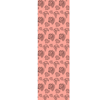 Persiana enrollable frutas patrón de uvas y hojas - TenVinilo