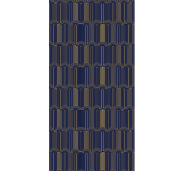 Estor enrollable elegante arcos dorados modernos - TenVinilo