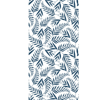 Rulou geam flori și plante motiv botanic al frunzișului - TenStickers