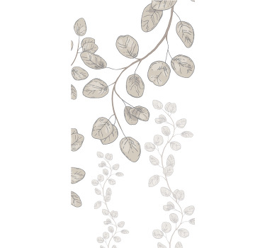 Rollo mit Blumen Junge blätter nach provenzalischer art - TenStickers
