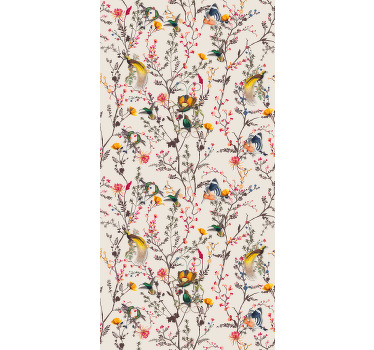 Rollo Fenster Baum vögel und blüten - TenStickers