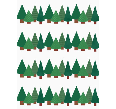 Estores de rolo de árvores padrão florestal simples - TenStickers