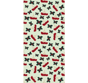 Ročno narisane jagode tekstura vzorec Roletne - TenStickers