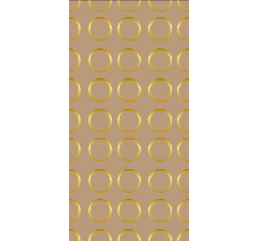 Cortina roller textura tema de círculo geométrico - TenVinilo