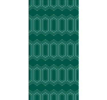 Store enrouleur textures et motifs motif géométrique vert - TenStickers
