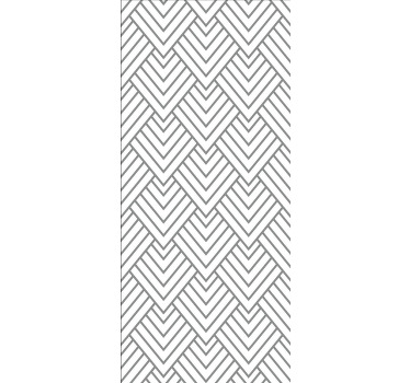 Store enrouleur salle de bain motif à chevrons gris - TenStickers