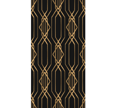 Store enrouleur élégant motifs géométriques dorés - TenStickers