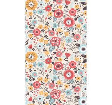 Painted colourful pattern Flower blind - TenStickers