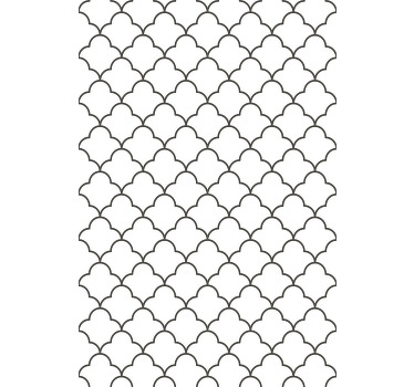 Geometrisk marokkansk tekstur og mønsterRullegardin - TenStickers
