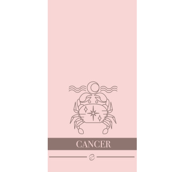 Cancer zodiac emblem text blind - TenStickers